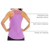 image:imageFihapyli ICTIVE Workout Tank Tops for Women Breathable Mesh Racerback Muscle Tank Backless Running ShirtsLight Purple