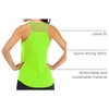 image:imageFihapyli ICTIVE Workout Tank Tops for Women Breathable Mesh Racerback Muscle Tank Backless Running ShirtsNeon Green