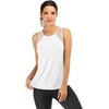 image:imageFihapyli ICTIVE Workout Tank Tops for Women Breathable Mesh Racerback Muscle Tank Backless Running ShirtsWhite