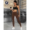 image:imageICTIVE Athletic Leggings for Women with PocketWorkout Activewear Running Yoga Pilates Gym Cropped Tight Fit Lightin PantsCoffee