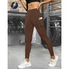 image:imageICTIVE Athletic Leggings for Women with PocketWorkout Activewear Running Yoga Pilates Gym Cropped Tight Fit Lightin PantsCoffee
