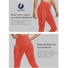 image:imageICTIVE Athletic Leggings for Women with PocketWorkout Activewear Running Yoga Pilates Gym Cropped Tight Fit Lightin PantsCoral