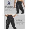 image:imageICTIVE Athletic Leggings for Women with PocketWorkout Activewear Running Yoga Pilates Gym Cropped Tight Fit Lightin PantsDarkgrey