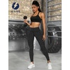 image:imageICTIVE Athletic Leggings for Women with PocketWorkout Activewear Running Yoga Pilates Gym Cropped Tight Fit Lightin PantsDarkgrey