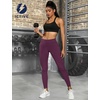 image:imageICTIVE Athletic Leggings for Women with PocketWorkout Activewear Running Yoga Pilates Gym Cropped Tight Fit Lightin PantsDarkpurple