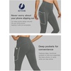 image:imageICTIVE Athletic Leggings for Women with PocketWorkout Activewear Running Yoga Pilates Gym Cropped Tight Fit Lightin PantsGrey