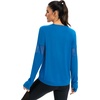 image:imageICTIVE Long Sleeve Workout Shirts for Women Loose Fit Workout Tops Running Shirts with Thumb HoleRoyal Blue
