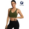 image:imageICTIVE Sports Bras for Women High Support High Impact Bust Push up Racerback Workout Running BraArmy Green