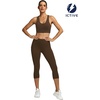 image:imageICTIVE Sports Bras for Women High Support High Impact Bust Push up Racerback Workout Running BraCoffee