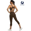 image:imageICTIVE Sports Bras for Women High Support High Impact Bust Push up Racerback Workout Running BraCoffee