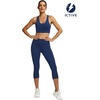 image:imageICTIVE Sports Bras for Women High Support High Impact Bust Push up Racerback Workout Running BraDarkblue