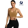 image:imageICTIVE Sports Bras for Women High Support High Impact Bust Push up Racerback Workout Running BraKhaki