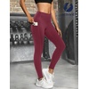 image:imageICTIVE Women Workout Pants with Tummy Control High Waist Tight Fit Yoga Running Pilates Fitness Leggings with PocketsBurgundy