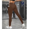 image:imageICTIVE Women Workout Pants with Tummy Control High Waist Tight Fit Yoga Running Pilates Fitness Leggings with PocketsCoffee