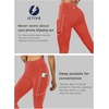 image:imageICTIVE Women Workout Pants with Tummy Control High Waist Tight Fit Yoga Running Pilates Fitness Leggings with PocketsCoral