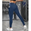image:imageICTIVE Women Workout Pants with Tummy Control High Waist Tight Fit Yoga Running Pilates Fitness Leggings with PocketsDarkblue