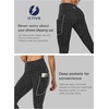 image:imageICTIVE Women Workout Pants with Tummy Control High Waist Tight Fit Yoga Running Pilates Fitness Leggings with PocketsDarkgrey