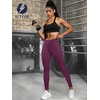 image:imageICTIVE Women Workout Pants with Tummy Control High Waist Tight Fit Yoga Running Pilates Fitness Leggings with PocketsDarkpurple