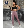 image:imageICTIVE Women Workout Pants with Tummy Control High Waist Tight Fit Yoga Running Pilates Fitness Leggings with PocketsPink