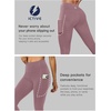 image:imageICTIVE Women Workout Pants with Tummy Control High Waist Tight Fit Yoga Running Pilates Fitness Leggings with PocketsPink
