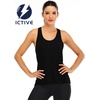 image:imageICTIVE Womens Cross Backless Workout Tops for Women Racerback Tank Tops Open Back Running Muscle Tank Yoga ShirtsBlack