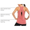 image:imageICTIVE Womens Cross Backless Workout Tops for Women Racerback Tank Tops Open Back Running Muscle Tank Yoga ShirtsCoral