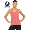 image:imageICTIVE Womens Cross Backless Workout Tops for Women Racerback Tank Tops Open Back Running Muscle Tank Yoga ShirtsCoral