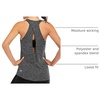 image:imageICTIVE Womens Cross Backless Workout Tops for Women Racerback Tank Tops Open Back Running Muscle Tank Yoga ShirtsDark Gray
