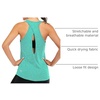 image:imageICTIVE Womens Cross Backless Workout Tops for Women Racerback Tank Tops Open Back Running Muscle Tank Yoga ShirtsLight Green