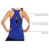 image:imageICTIVE Womens Cross Backless Workout Tops for Women Racerback Tank Tops Open Back Running Muscle Tank Yoga ShirtsRoyal Blue