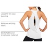 image:imageICTIVE Womens Cross Backless Workout Tops for Women Racerback Tank Tops Open Back Running Muscle Tank Yoga ShirtsWhite