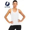 image:imageICTIVE Womens Cross Backless Workout Tops for Women Racerback Tank Tops Open Back Running Muscle Tank Yoga ShirtsWhite