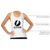 image:imageICTIVE Womens Cross Backless Workout Tops for Women Racerback Tank Tops Open Back Running Muscle Tank Yoga ShirtsWhite Logo