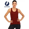 image:imageICTIVE Womens Cross Backless Workout Tops for Women Racerback Tank Tops Open Back Running Muscle Tank Yoga ShirtsWinered