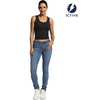 image:imageICTIVE Womens Sleeveless Racerback Tank Top Crew Neck Slim Fit Workout Casual Basic Cami ShirtsBlack 9065