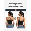 image:imageICTIVE Womens Sleeveless Racerback Tank Top Crew Neck Slim Fit Workout Casual Basic Cami ShirtsBlack 9104