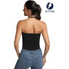 image:imageICTIVE Womens Sleeveless Racerback Tank Top Crew Neck Slim Fit Workout Casual Basic Cami ShirtsBlack 9105