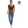 image:imageICTIVE Womens Sleeveless Racerback Tank Top Crew Neck Slim Fit Workout Casual Basic Cami ShirtsCoffee 9064