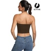 image:imageICTIVE Womens Sleeveless Racerback Tank Top Crew Neck Slim Fit Workout Casual Basic Cami ShirtsCoffee 9090