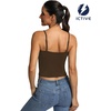 image:imageICTIVE Womens Sleeveless Racerback Tank Top Crew Neck Slim Fit Workout Casual Basic Cami ShirtsCoffee 9104