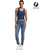 image:imageICTIVE Womens Sleeveless Racerback Tank Top Crew Neck Slim Fit Workout Casual Basic Cami ShirtsDark Blue 9065