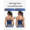 image:imageICTIVE Womens Sleeveless Racerback Tank Top Crew Neck Slim Fit Workout Casual Basic Cami ShirtsDark Blue 9104