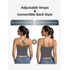 image:imageICTIVE Womens Sleeveless Racerback Tank Top Crew Neck Slim Fit Workout Casual Basic Cami ShirtsDark Grey 9104