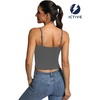 image:imageICTIVE Womens Sleeveless Racerback Tank Top Crew Neck Slim Fit Workout Casual Basic Cami ShirtsDark Grey 9104