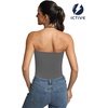 image:imageICTIVE Womens Sleeveless Racerback Tank Top Crew Neck Slim Fit Workout Casual Basic Cami ShirtsDark Grey 9105