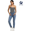 image:imageICTIVE Womens Sleeveless Racerback Tank Top Crew Neck Slim Fit Workout Casual Basic Cami ShirtsDark Grey 9105