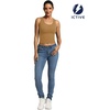 image:imageICTIVE Womens Sleeveless Racerback Tank Top Crew Neck Slim Fit Workout Casual Basic Cami ShirtsKhaki 9065
