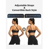 image:imageICTIVE Womens Sports Bra Camisole Adjustable Spaghetti Strap Padded Wireless Workout Yoga Crop TopBlack