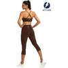 image:imageICTIVE Womens Sports Bra Camisole Adjustable Spaghetti Strap Padded Wireless Workout Yoga Crop TopCoffee