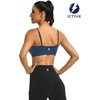 image:imageICTIVE Womens Sports Bra Camisole Adjustable Spaghetti Strap Padded Wireless Workout Yoga Crop TopDarkblue